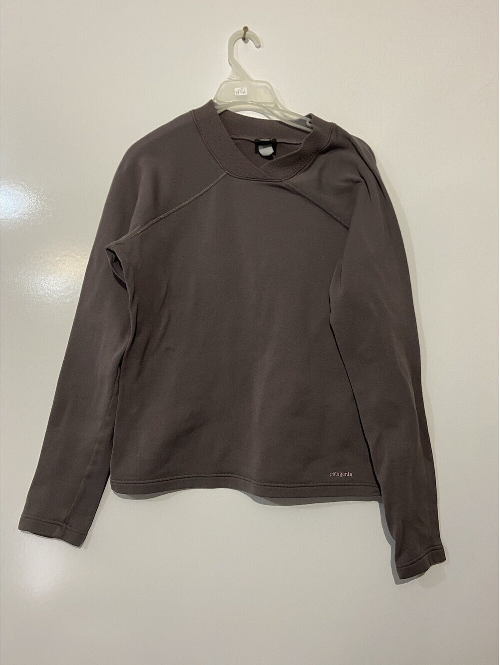 Womens PATAGONIA Gray Vintage USA Made Capilene Sweatshirt Sz M